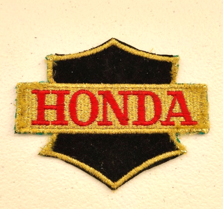 Honda Motorcycle Patch 1970s vintage