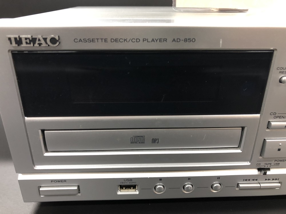 TEAC AD-850 cassette deck CD player USB Memory Recording & Playing 100W