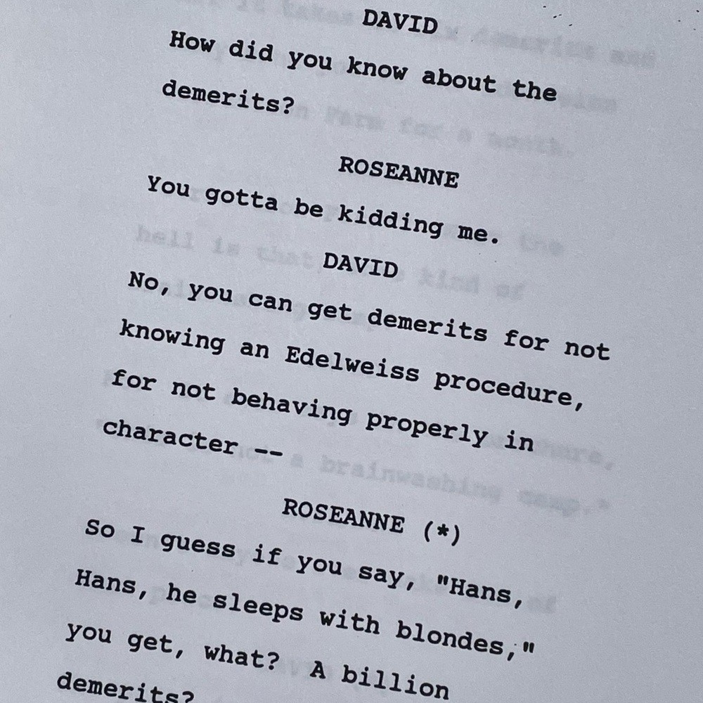 Roseanne Original 1996 Production Used Final Draft Script Goodman Barr Metcalf