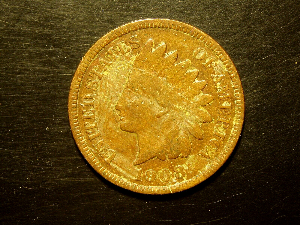1908  INDIAN  HEAD  CENT #2