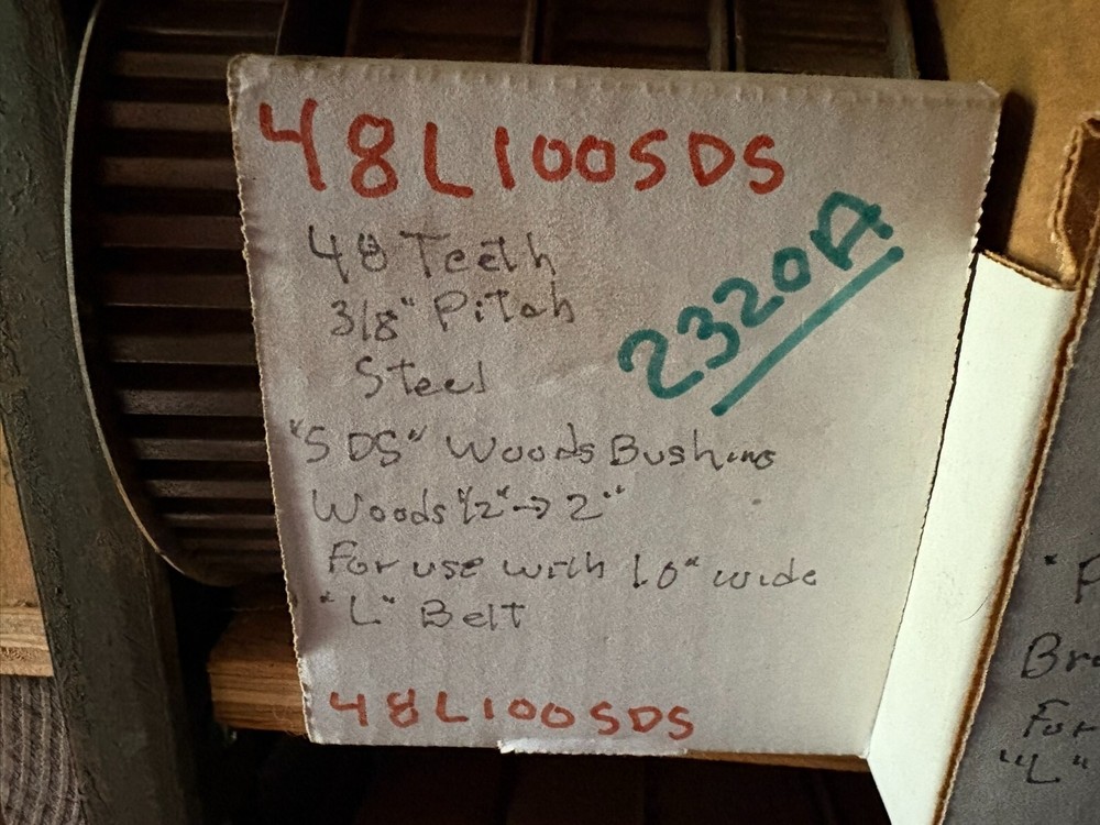 48L100SDS Browning gearbelt pulley