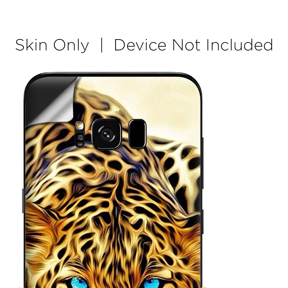 Skins Decals for Samsung Galaxy S8 - Leopard with Blue Eyes