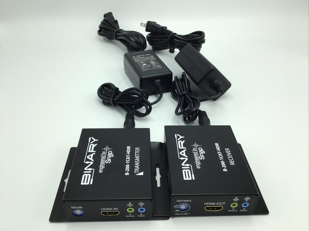 Binary B-200-1CAT-HDIR HDMI Balun Transmitter & Receiver Kit