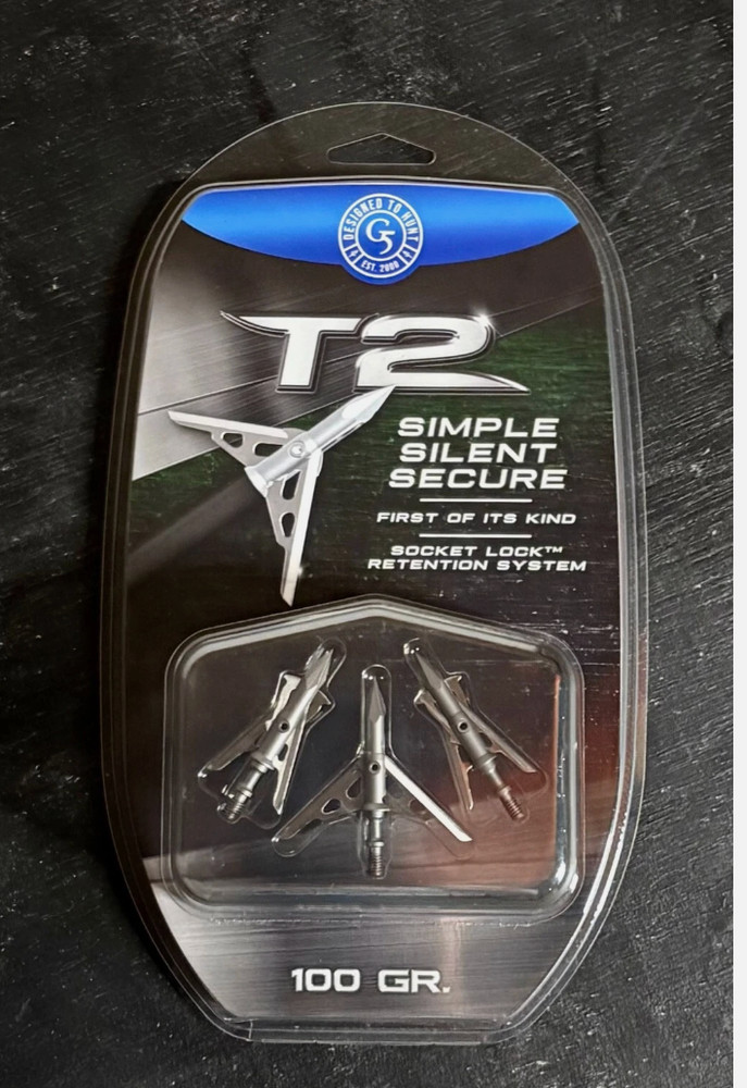 G5 Outdoors Broadheads 100 grain T2 Socket Lock 740