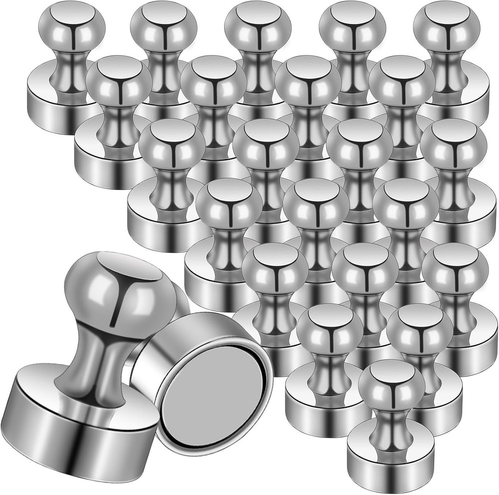 20xFridge Magnets For Whiteboard Refrigerator Magnets Small&Strong Metal Magnet=