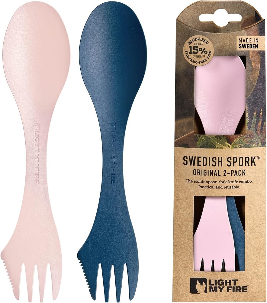 Reusable Camping Spork Spoon Fork Knife Combo