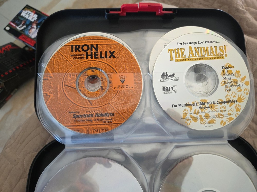 CD Box Holder By ALPHA W/ MISC CDs