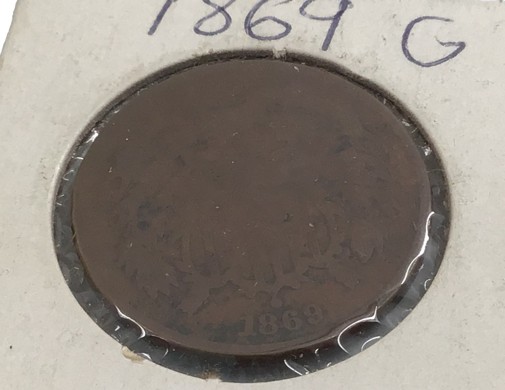 1869 two-cent piece