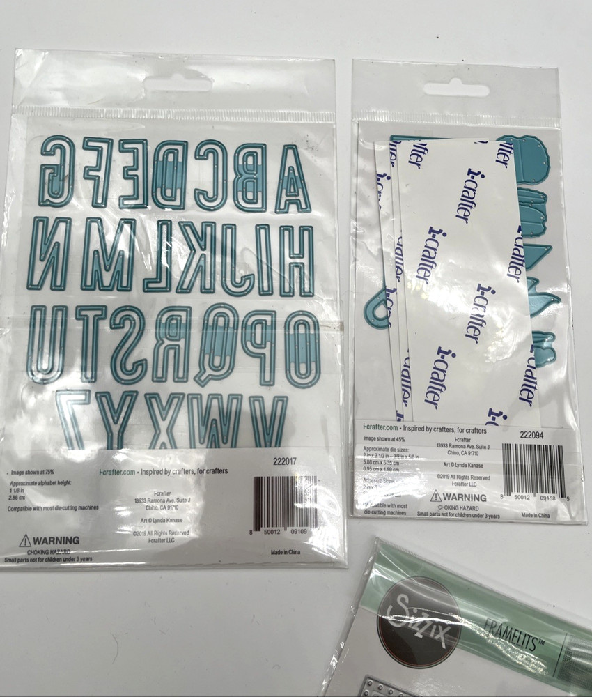 Huge Sizzix Thinlits Cutting Dies Lot Mixed New & Used Scrapbooking Card Making