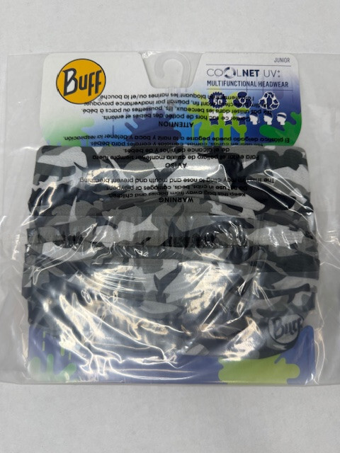 BUFF Coolnet UV+ Junior Shark Camo