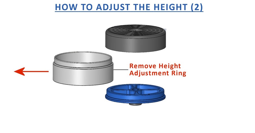 Anti-Splash Adjustable Coffee Cup Stand Accessory for Keurig Coffee Makers Blue
