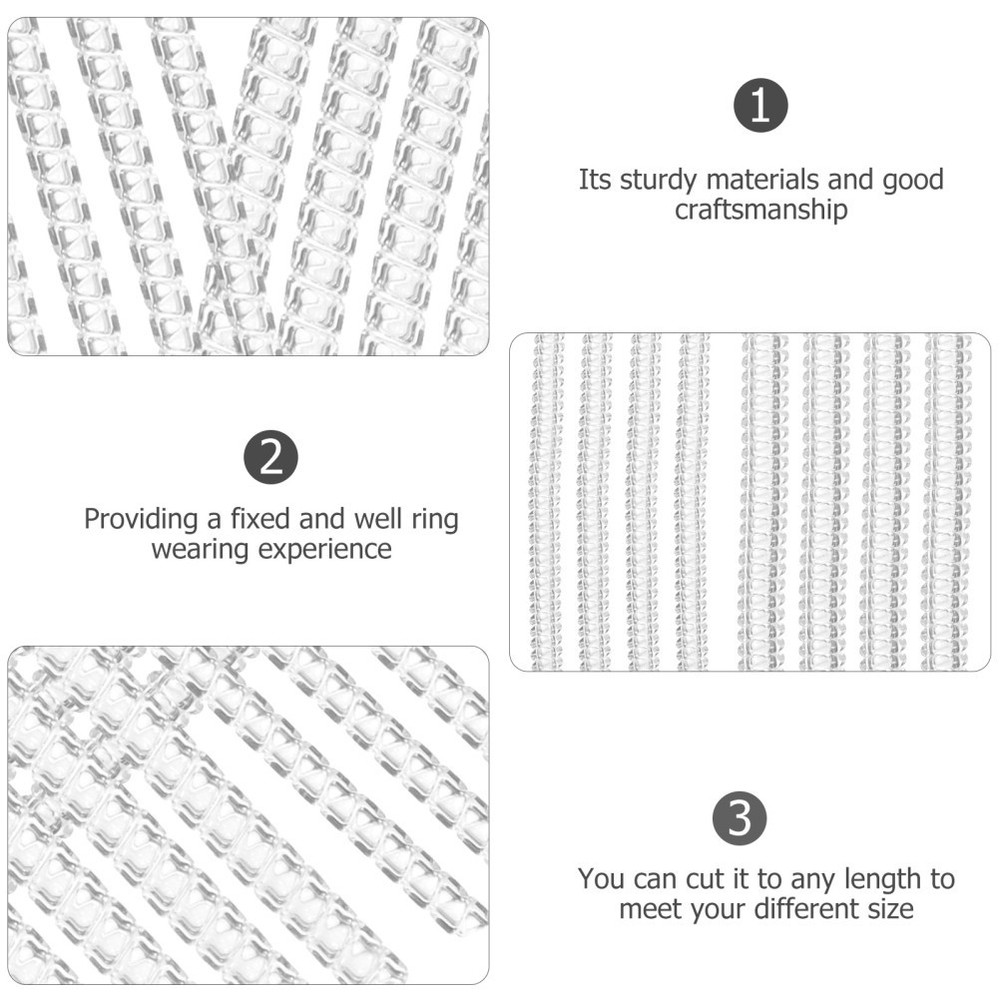 16 Pcs Ring Sizer for Loose Rings Invisible Resizer Clear Adjuster
