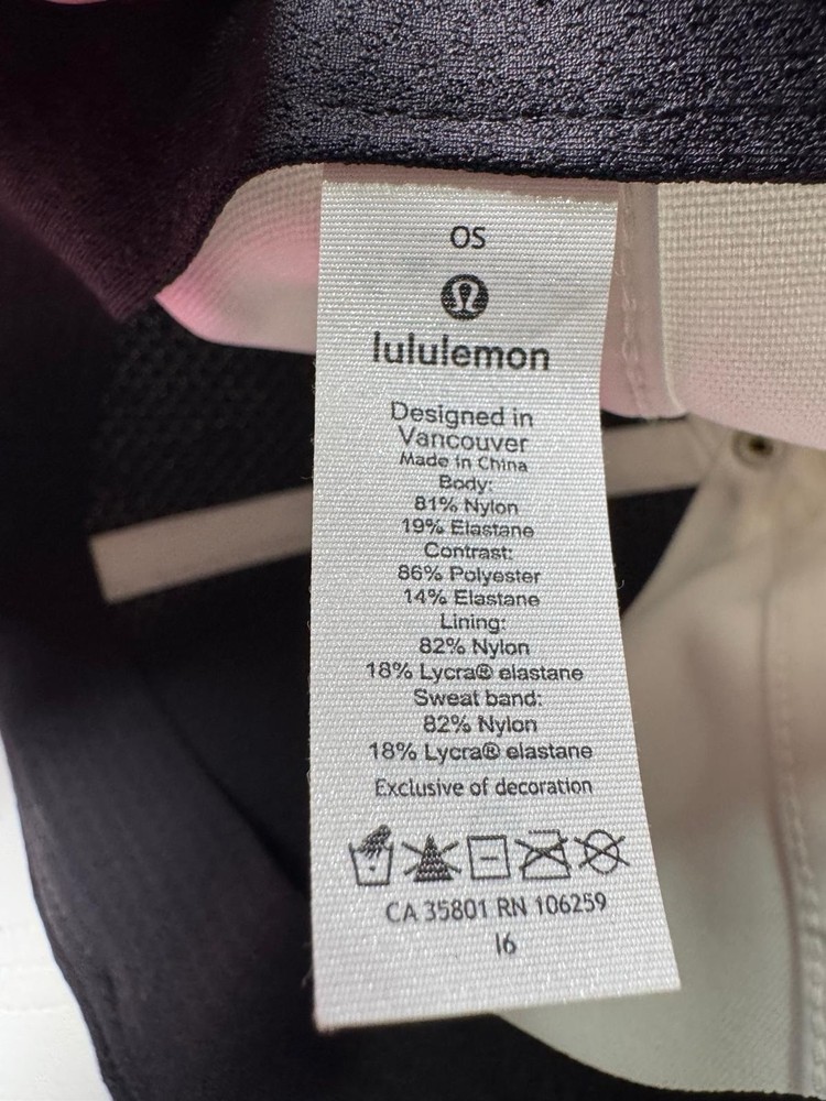 Lululemon Hat Cap Strapback One Size White Adjustable Running