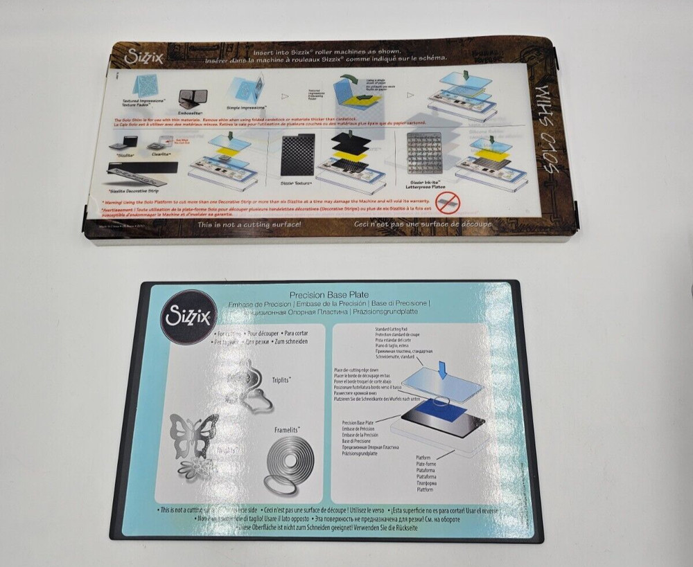 SIZZIX TEXTURZ TEXTURE PLATE/BASE PLATE LOT