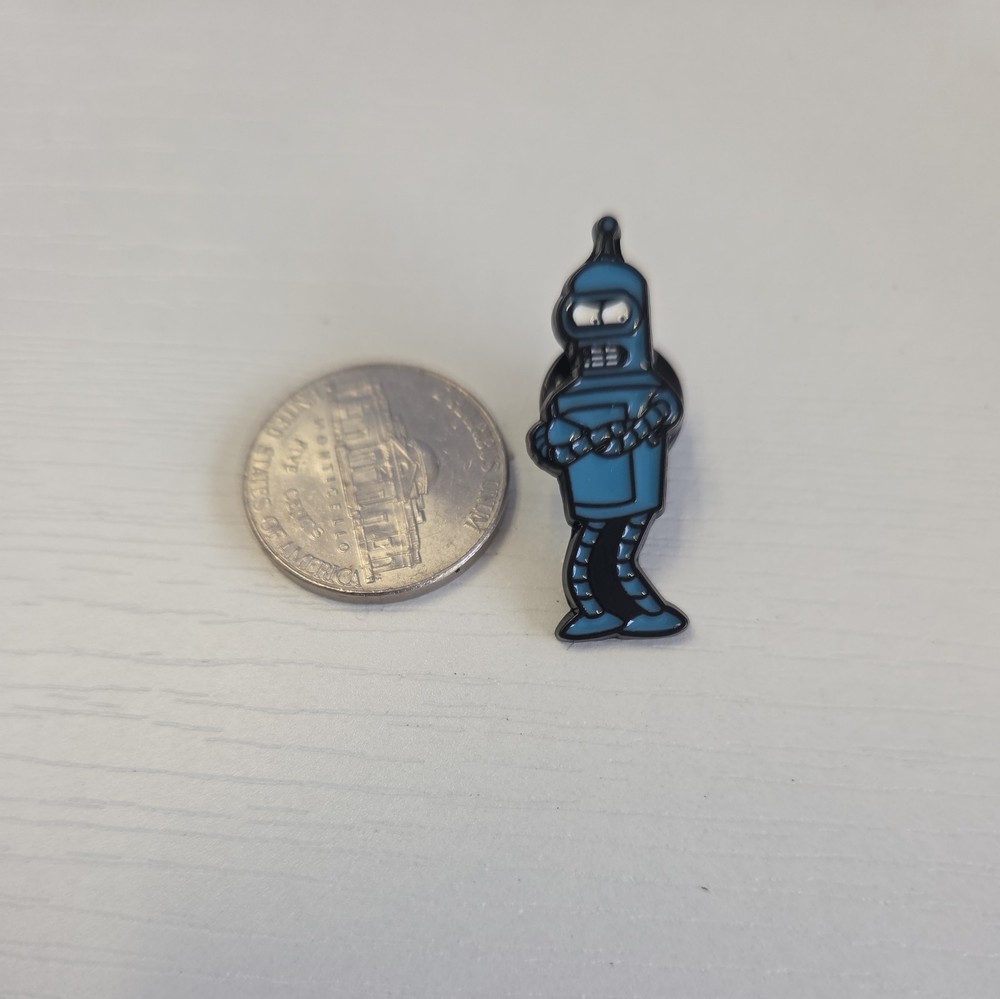 Futurama Angry Bender Enamel Pin NEW