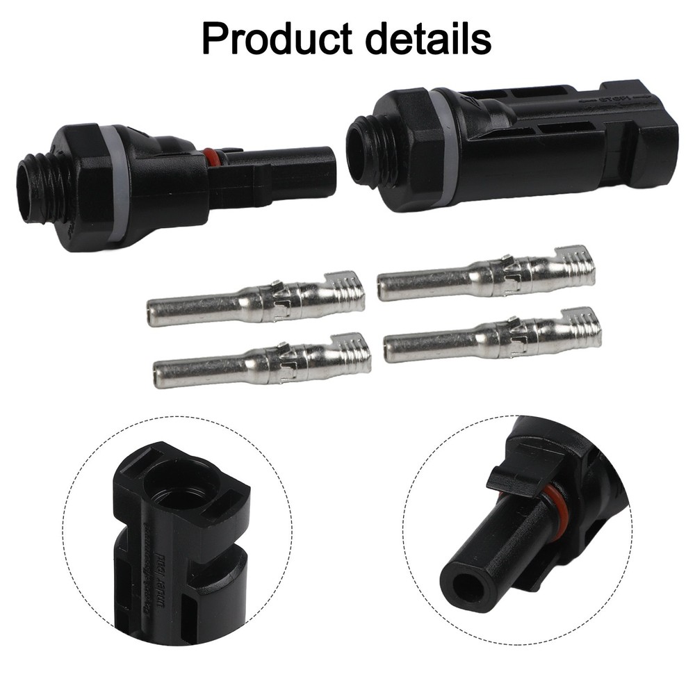 Long lasting Solar Panel Connector Set for Efficient Power Distribution 5 Pairs