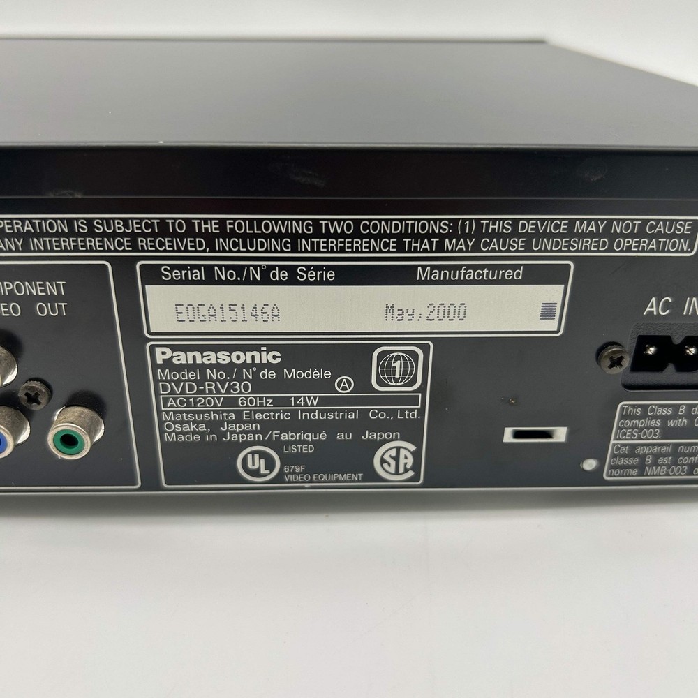 Panasonic RV30 DVD Player - Used