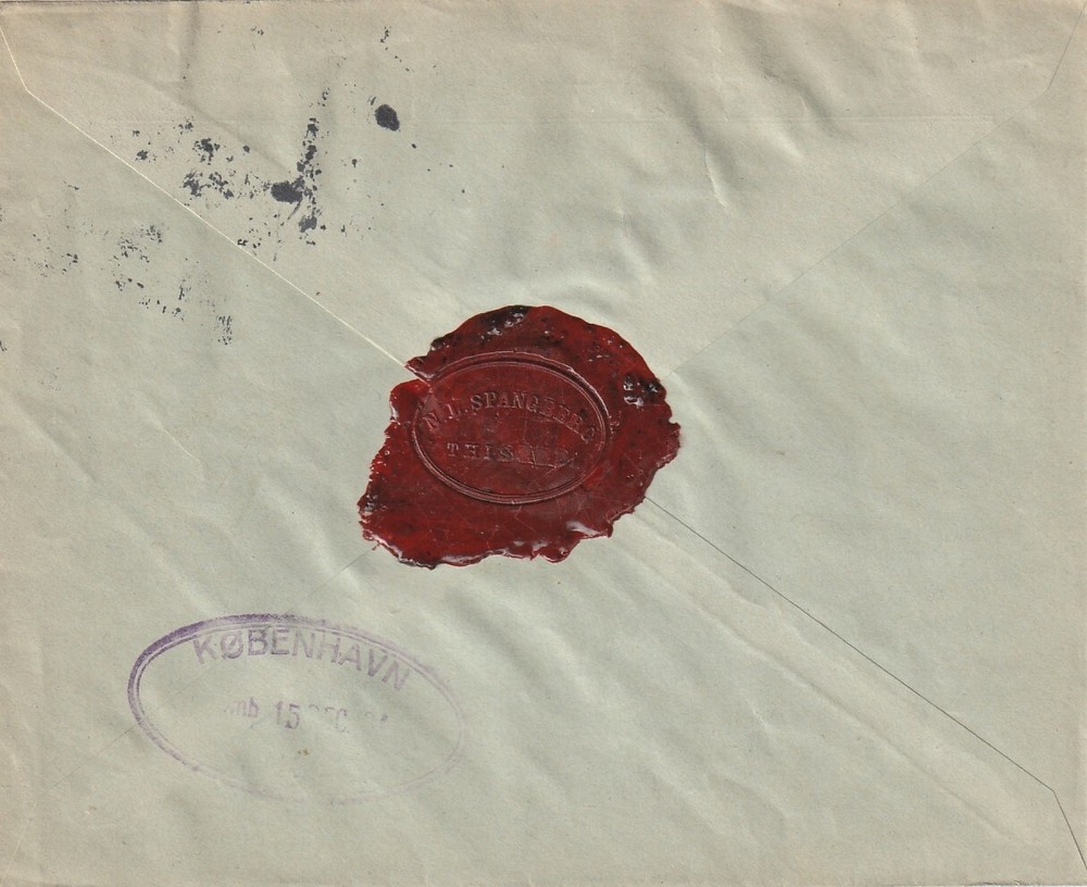 DENMARK: Registered cover Thisted 1931.