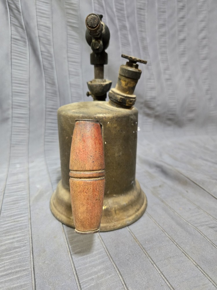 Brass blow torch vintage old tools