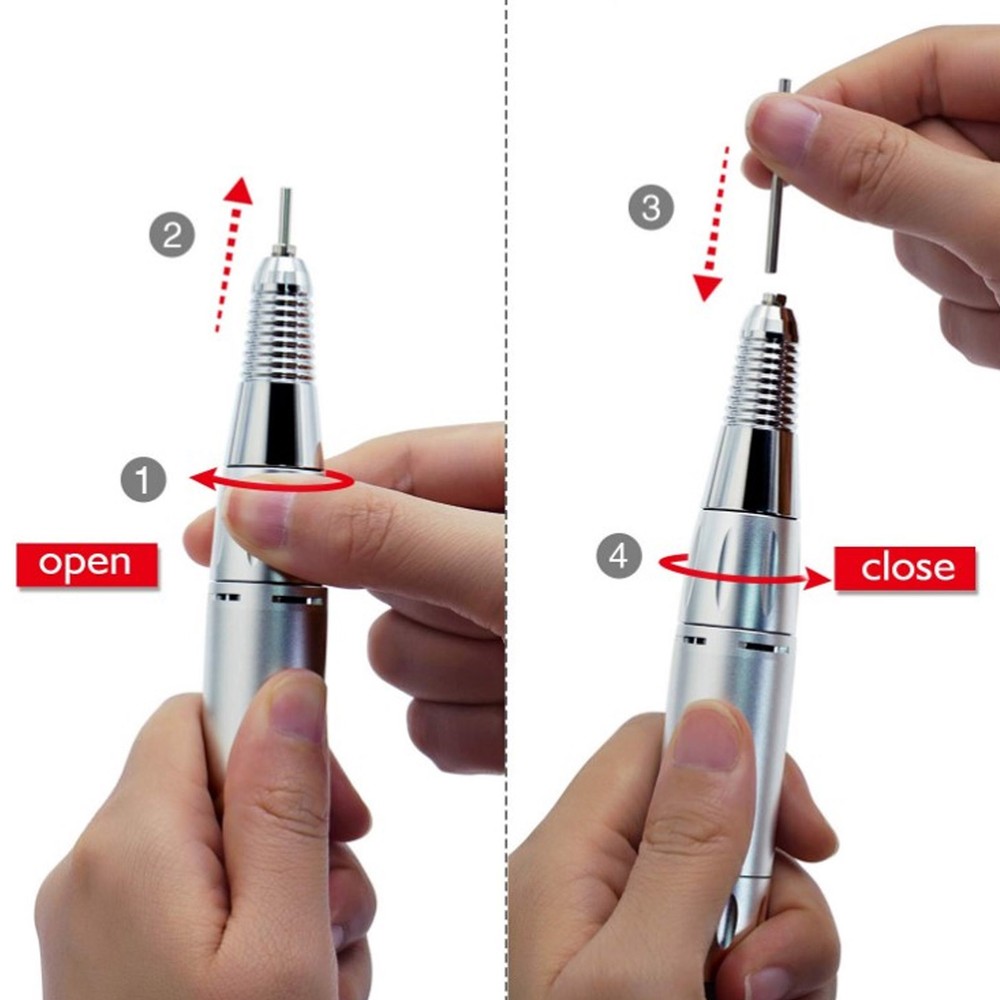 Electric Nail Drill Machine Handle Handpiece Replacement Pen Manicure BT0