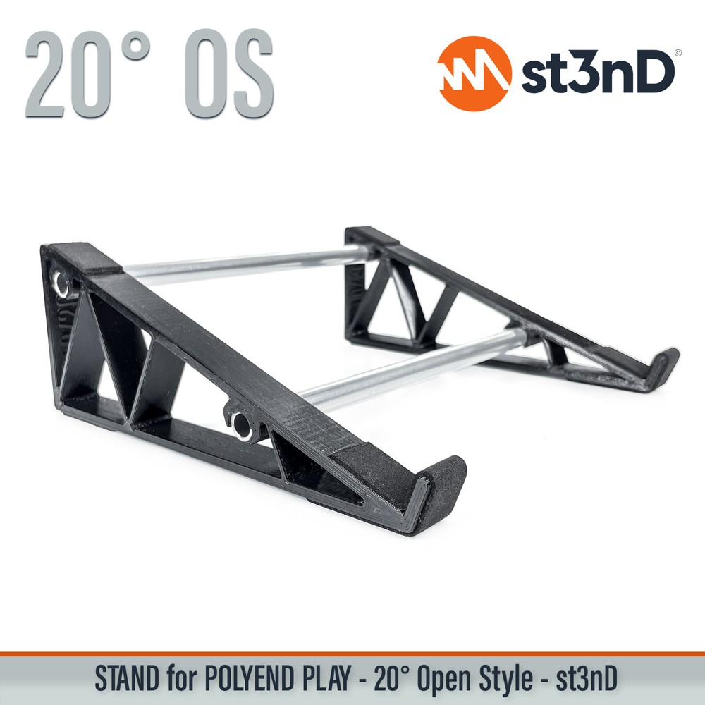 STAND for POLYEND PLAY - 20° Open Style stand with Rubber Pads - 3D Printed