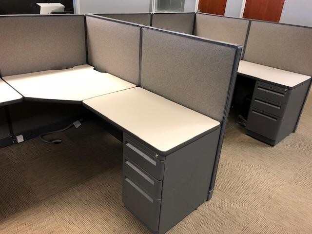Haworth Unigroup 6x6 Used Cubicles