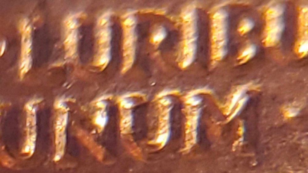 1983 CENT DDR FS-801 Doubled Die Reverse