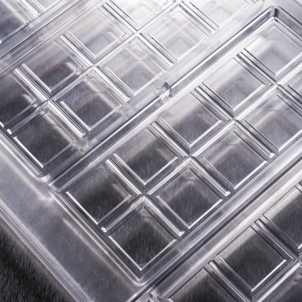 Bold Maker 43mL 10pc Chocolate Bar Mold - Polycarbonate - Makes 4 Bars - 22869