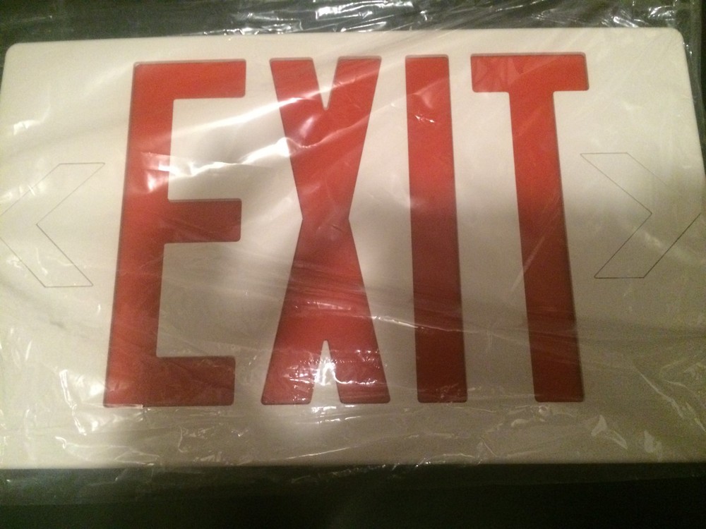 US SELLER: NEW Emergency Exit Sign Face Plate