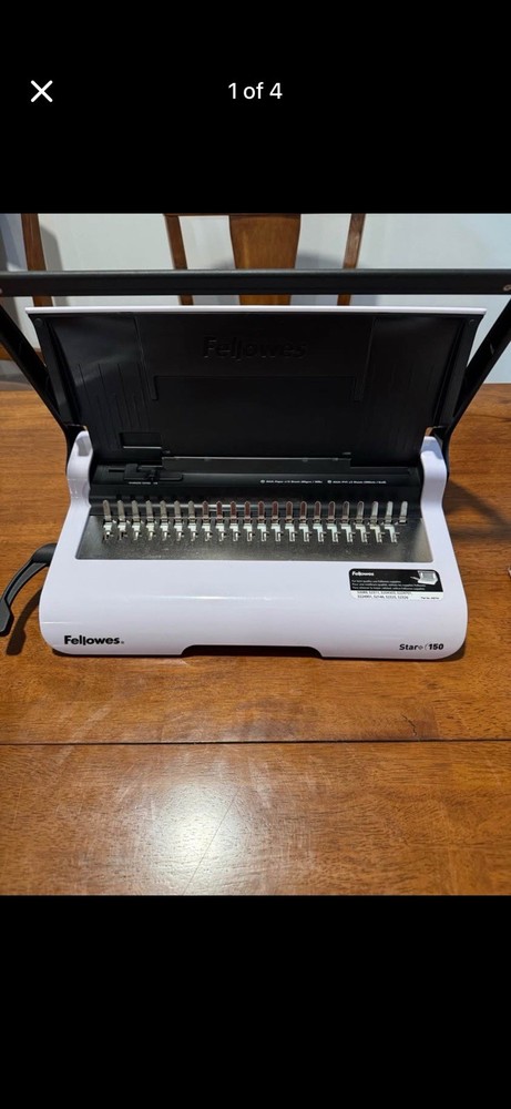 Fellowes Star 150 Office Comb Binding Machine w/ Comb Bindings & Covers