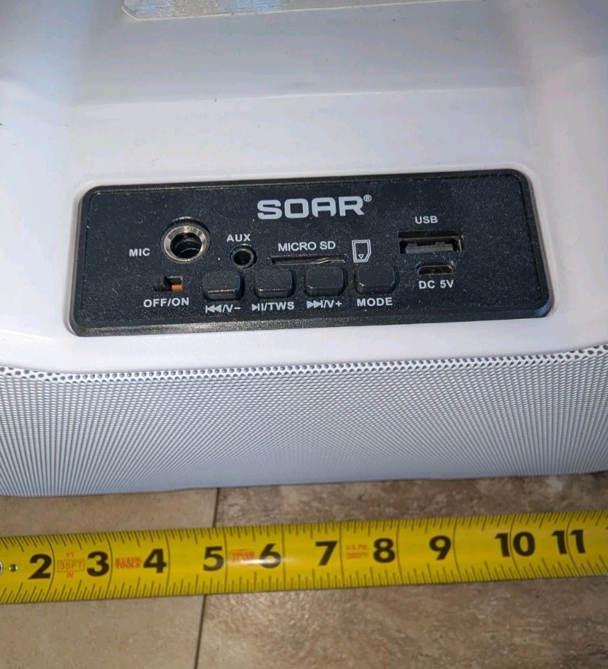 Sora Wireless Speaker Bluetooth W/ MIC,AUX, MICRO SD, USB, DC 5V (093)