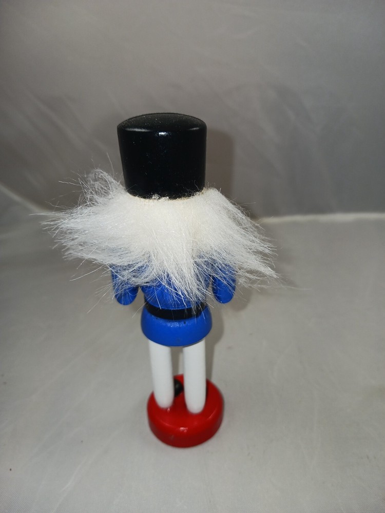 4.5 Inch Nutcracker Card Holder -- Blue