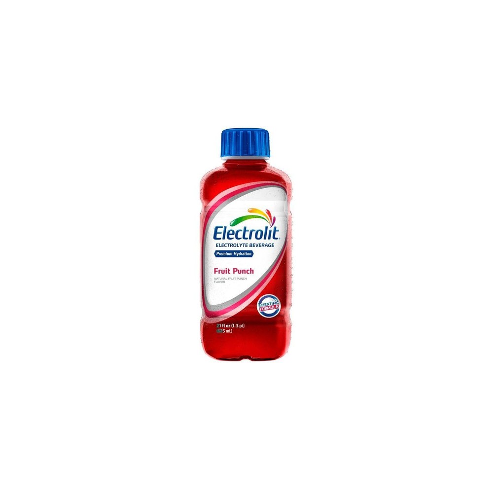 Electrolit Fruit Punch Electrolyte Drink 12 Pack Instant Hydration 21 Oz