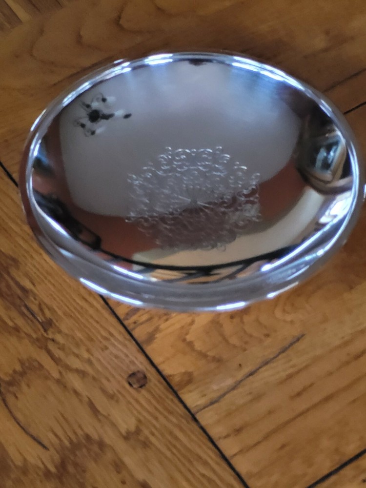 Vintage Silver Plated Avon candy dish, bowl NICE 1060's