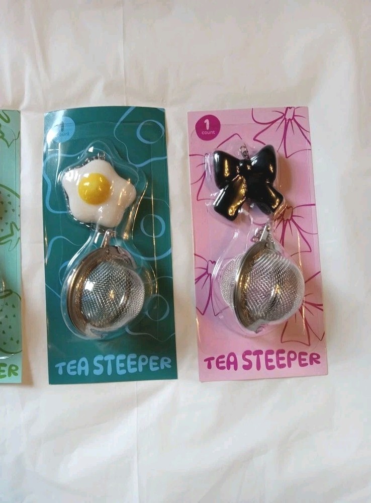 4 Tea Infusers, cute whimsical set of infusers, Tea Steepers