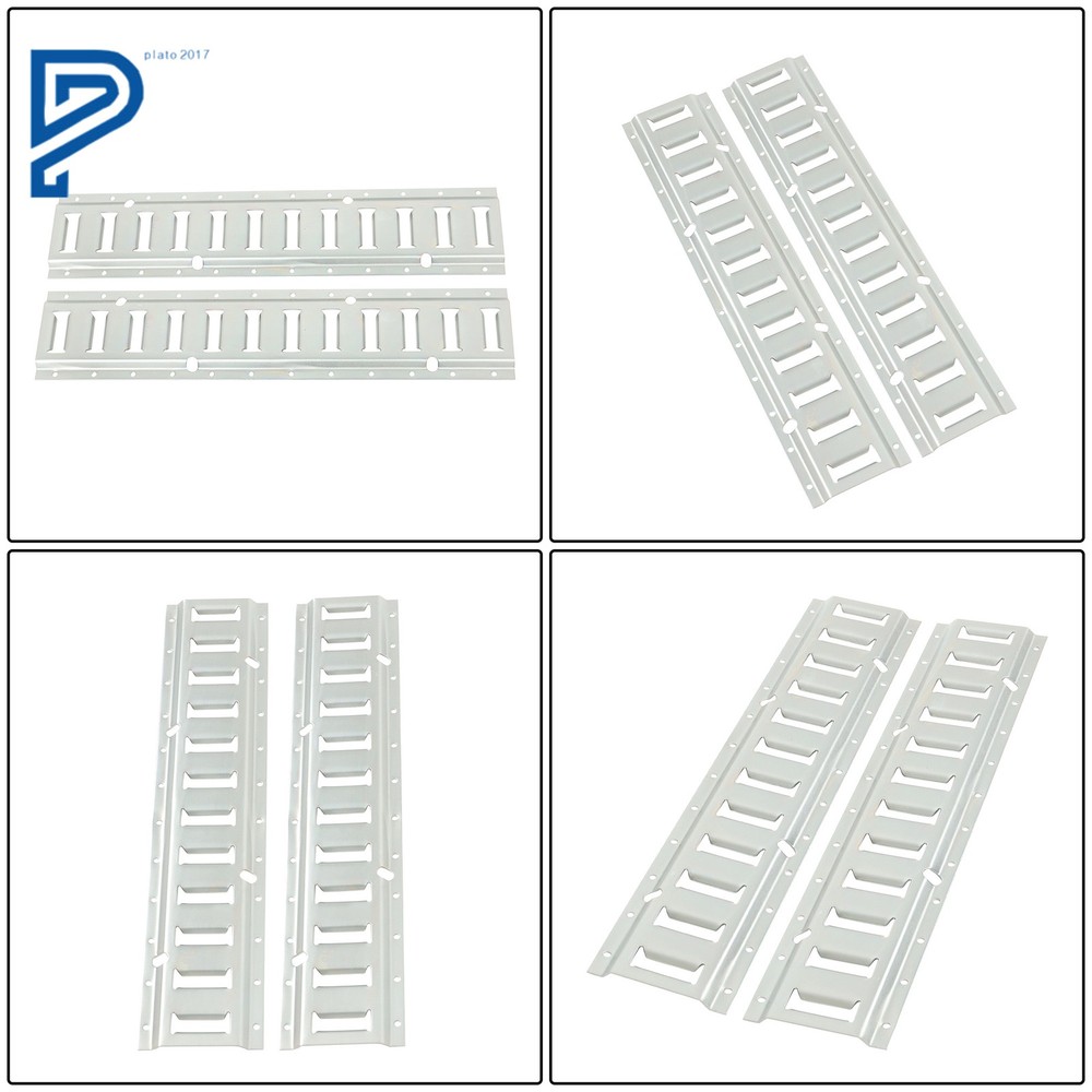 Silver 6 Pack 2' E Track Tie Down Rail Kit Rail For Trailer Enclosed Cargo