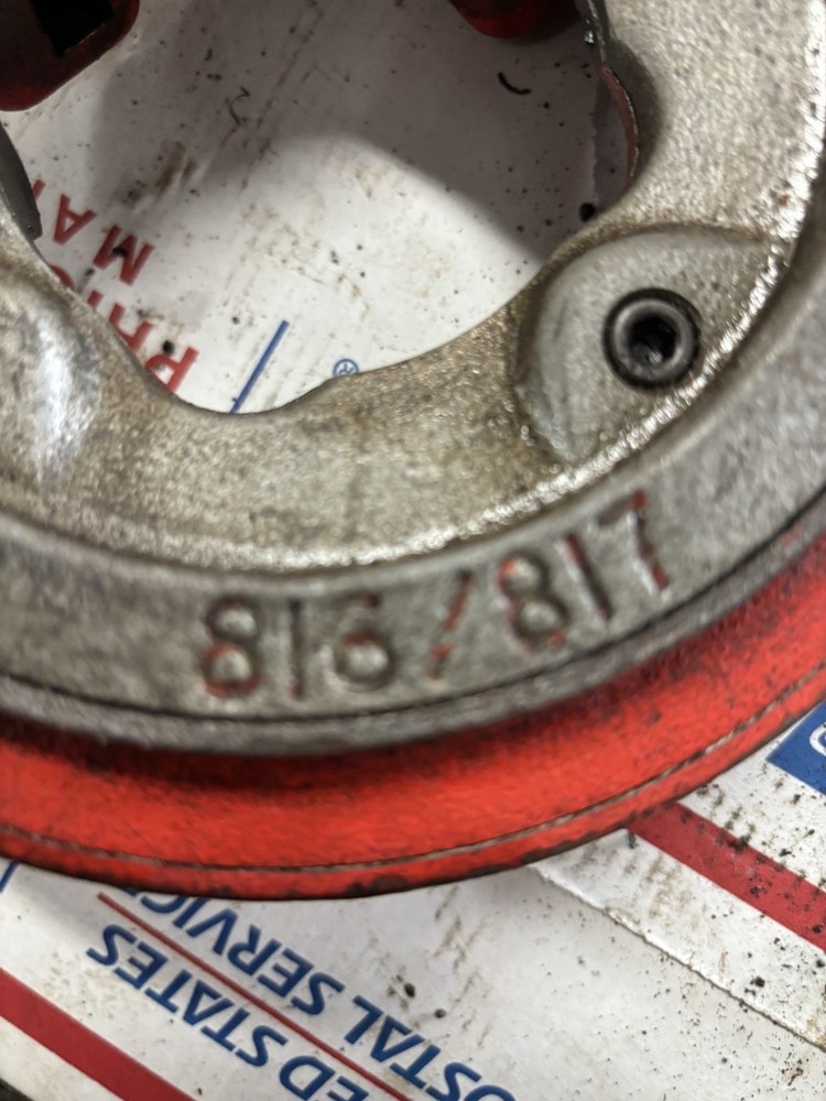 RIDGID 816 817 Semi Automatic Diameter Threading Machine Die Head