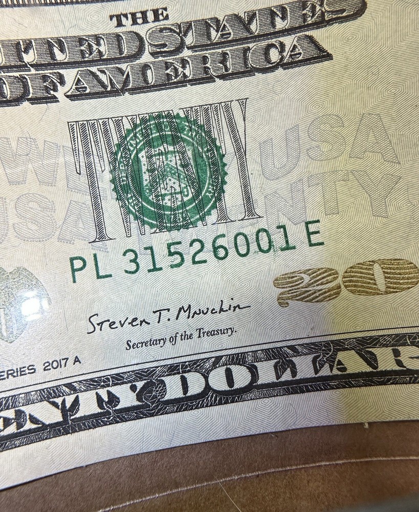 $20 BILL INK SMEARS RARE