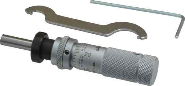 Mitutoyo 148-502 Mechanical Micrometer Head, 0-0.5" Range, Zero Adj Thimble