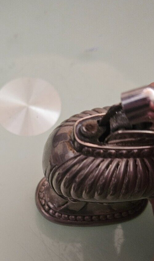 vintage EVANS SILVERPLATED LIGHTER art deco style empty for restoration
