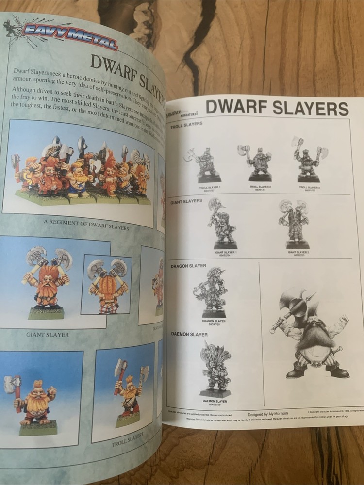 Warhammer Citadel Miniatures Catalogue Section Four Black