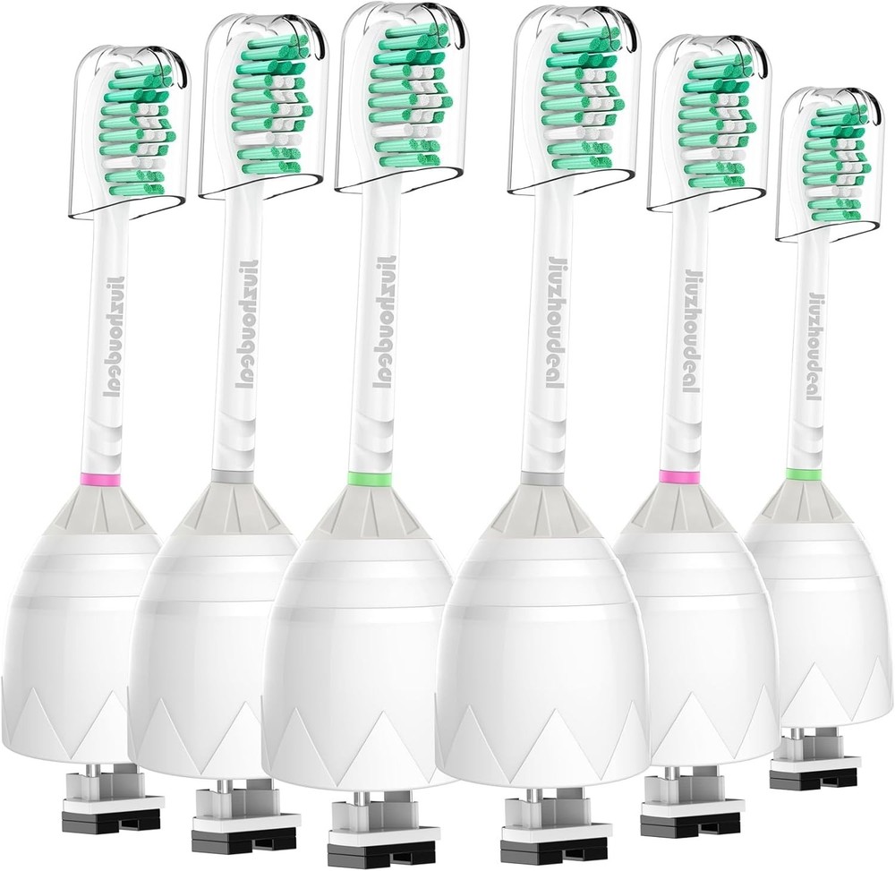 6 Pack Philips Sonicare E-Series Replacement Heads - Advanced Bristle Comfort