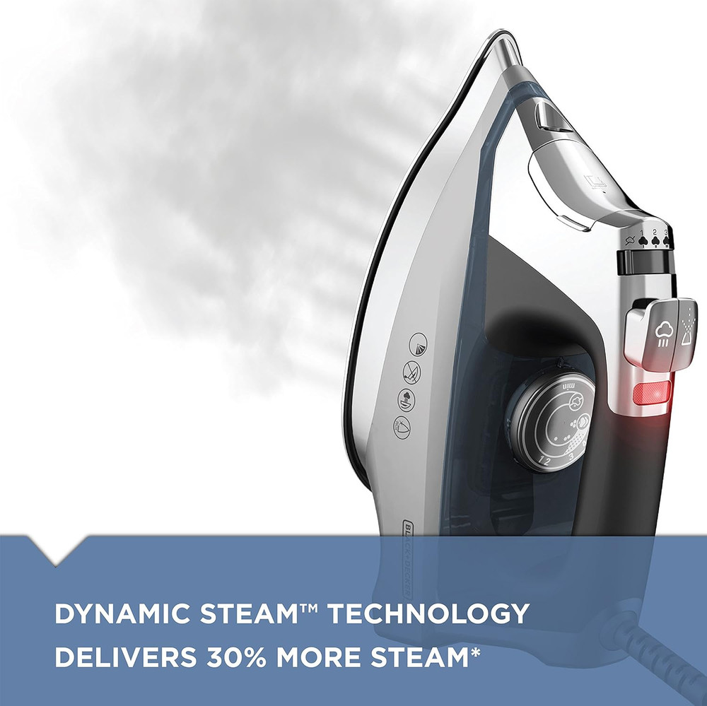 Allure Professional Steam Iron, Blue, D3030