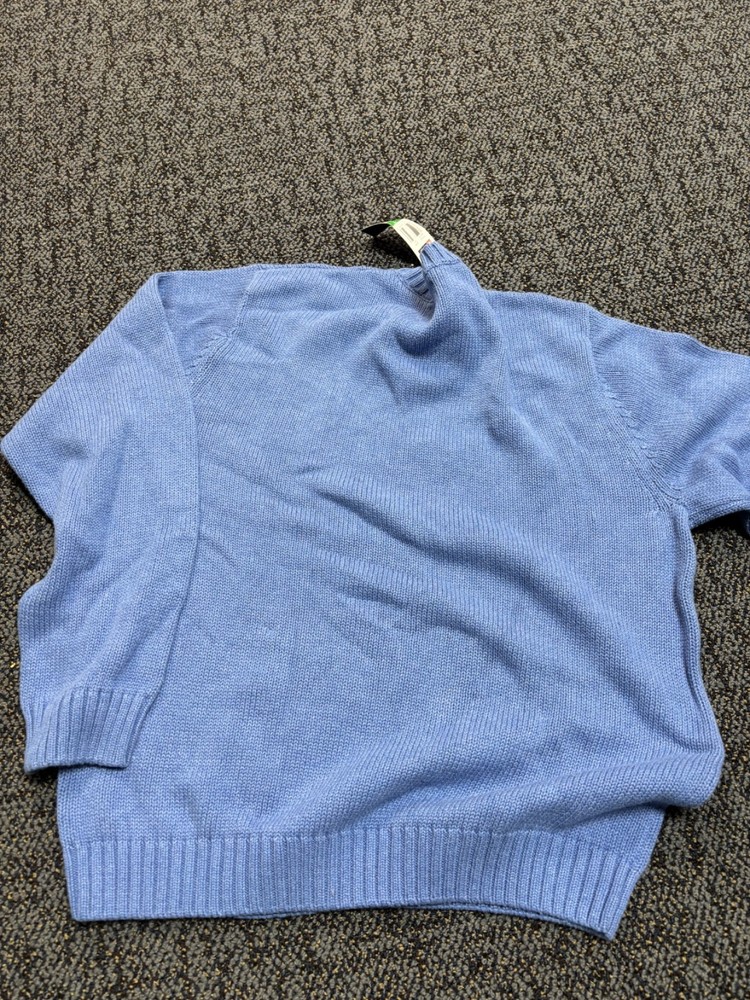 Chaps Blue Cotton Sweater
