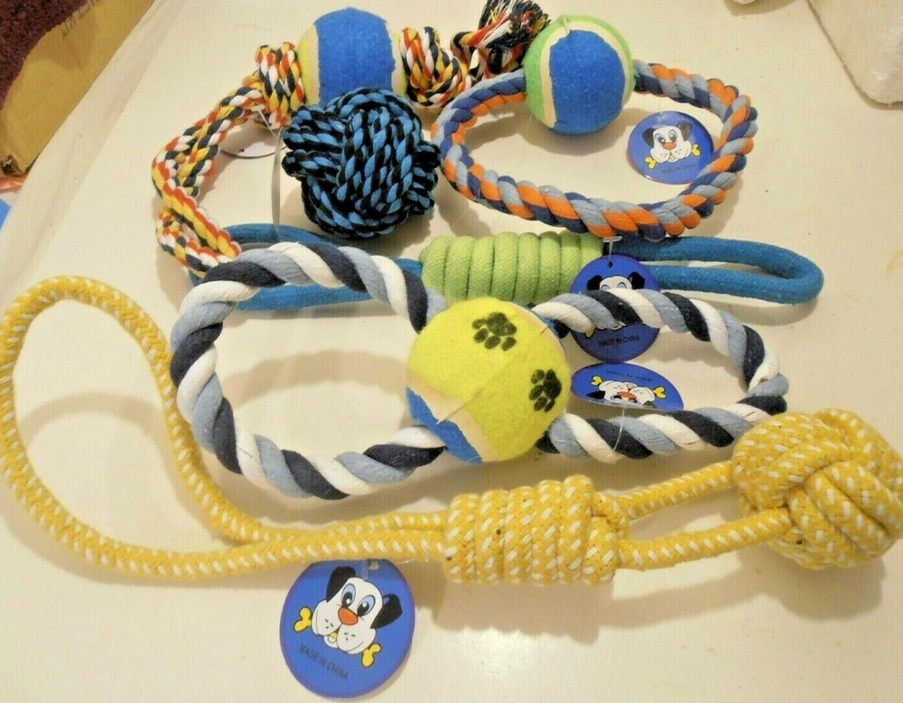 PET ROPE TOYS 6 PC. ASSORTED