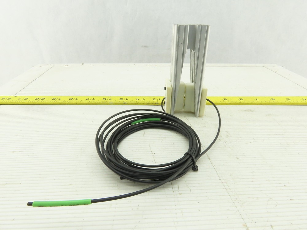 Keyence FU-77V Paper Processing Edge Detection Pass Through Fiber Optic Sensor