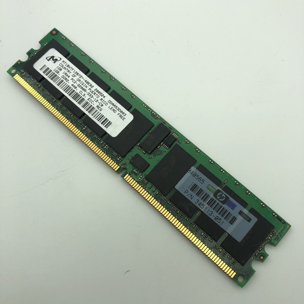 1GB Kingston / Samsung / Micron 3200 DDR2 400 ECC REG SERVER MEMORY CL3 1Rx4 PC2