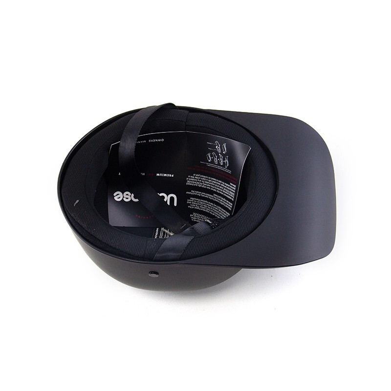 Retro Open Face Motorcycle Helmet Baseball Cap Hat With Mask Solid US