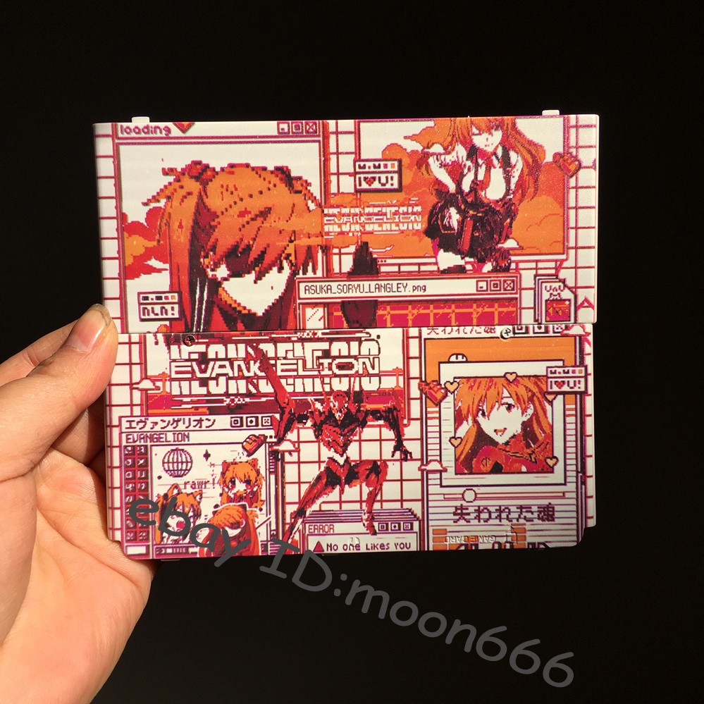 Rare Nintendo New 3DS Console Cover Custom Neon Genesis Replacement Shell case