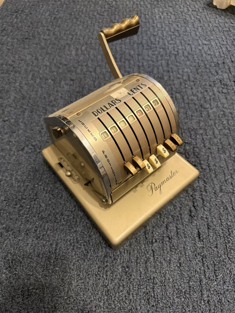 Vintage Paymaster Check Writer System Series S-550